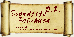 Đorđije Palikuća vizit kartica